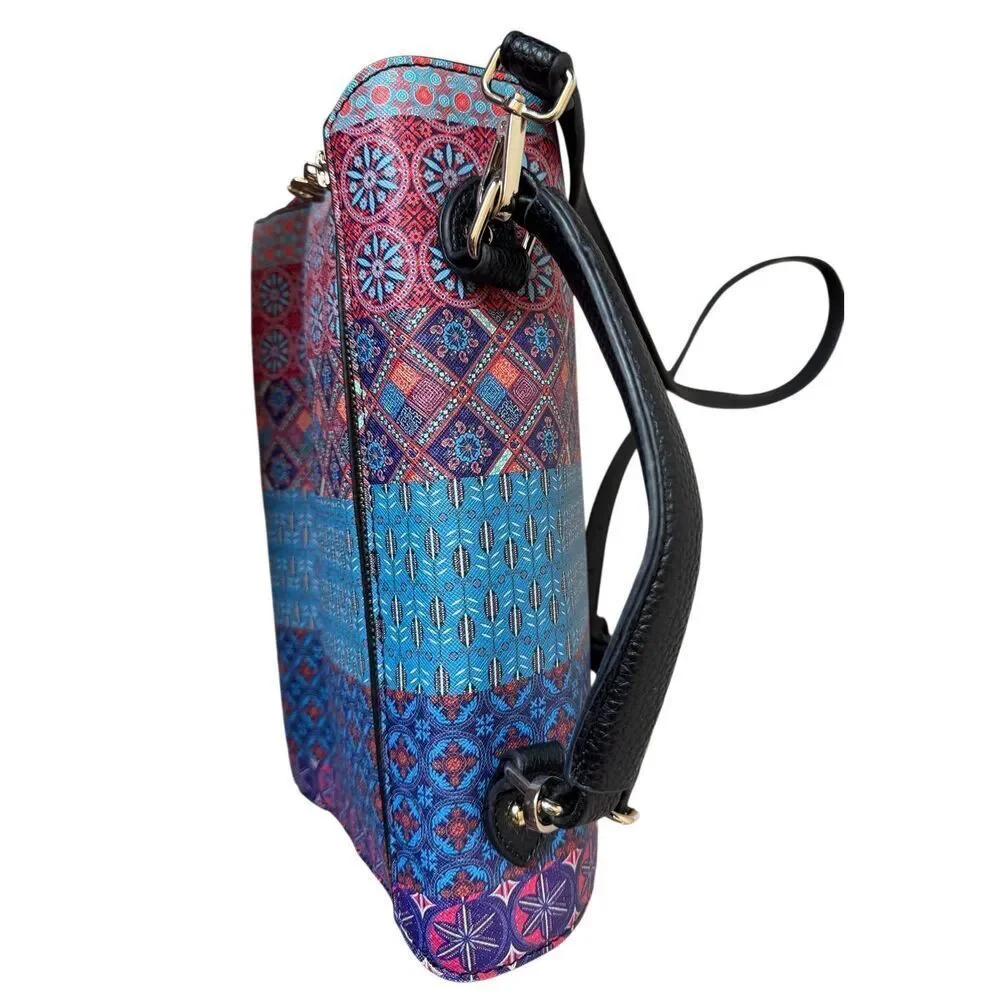 Desigual Roma Birmania Satchel Crossbody Bag Multicolor - Picture 5 of 14